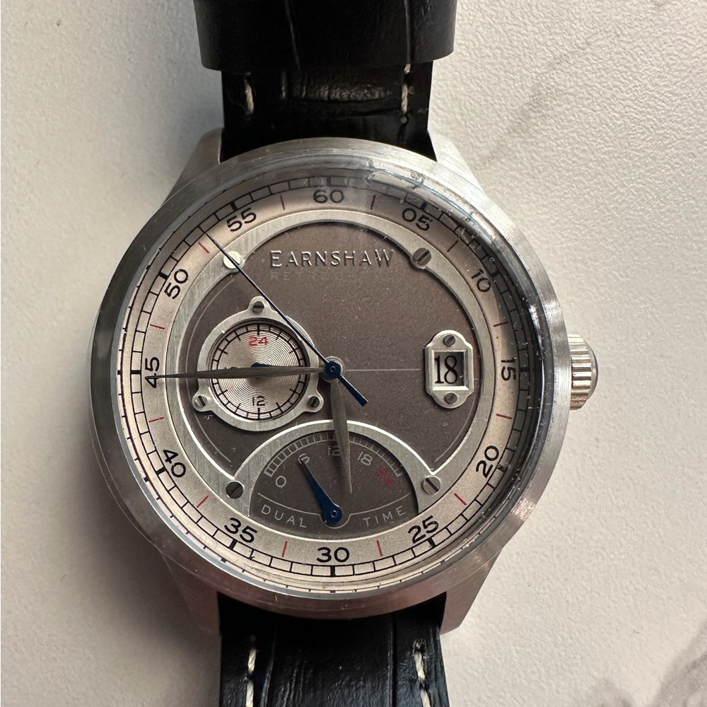 Thomas Earnshaw Viscount Dual Time Retrograde Watch